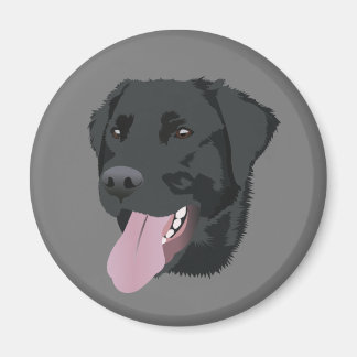 Svart lab magnet