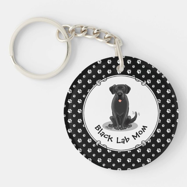 Svart lab Mamma (Labrador Retriever Mamma) Hund Ma (Framsidan)