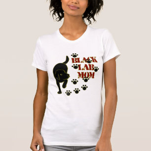 Svart lab mamma tee shirt