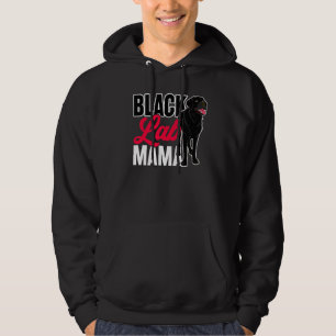 Svart lab Mamman Djursällskapsdjur Mamma Hundägare Hoodie