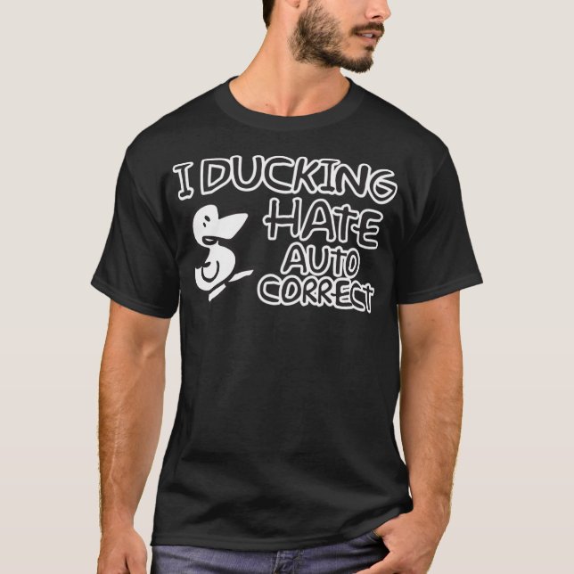 svart lab marionett av anka t shirt (Framsida)