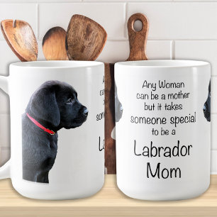 Svart lab - Mors dag Hund - Labrador Mamma Kaffemugg