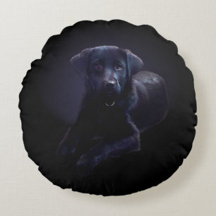 Svart lab Pillow Rosey Puppy Hund Dekorativ kudde