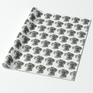 Svart lab presentpapper