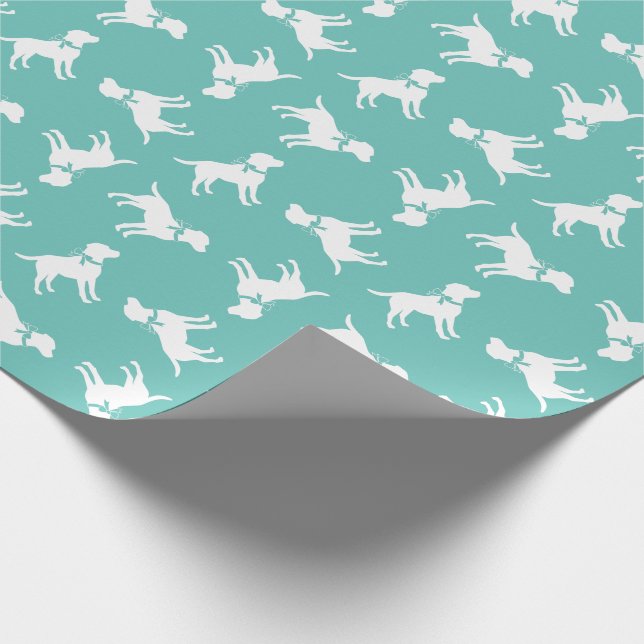 Svart lab Puppy Labrador Hund Presentpapper (Hörn)