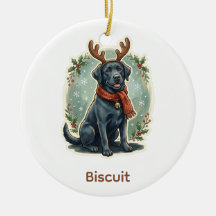 Svart Lab Rensköld Personlig Husdjur Ornament