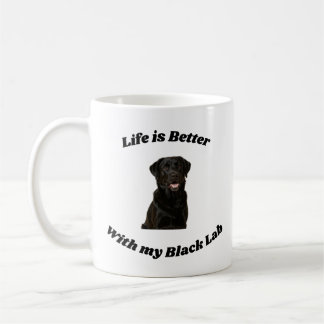 Svart Lab Retriever Mugg gåva