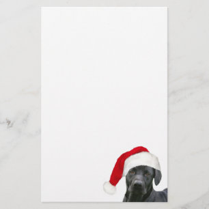 Svart lab Santa Brevpapper