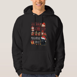 Svart lab Santa My Buddy gjorde det Rolig hund J Hoodie