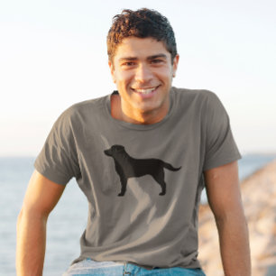 Svart lab Silhouette för hund aveln för Labrador Tee Shirt
