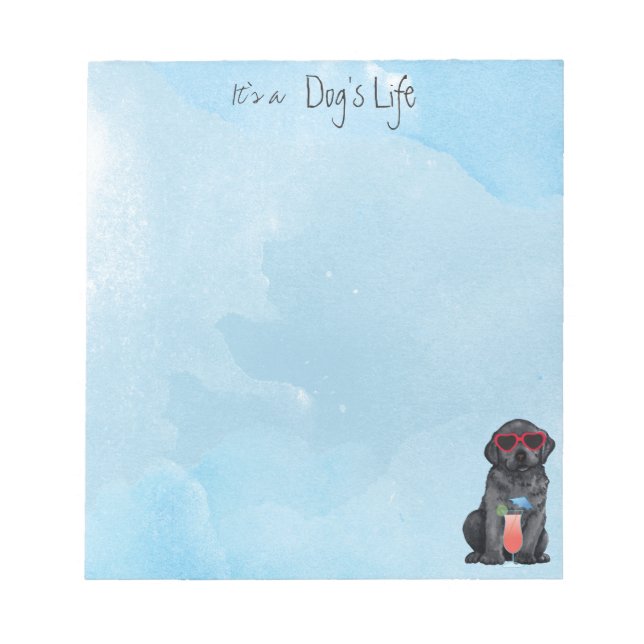 Svart lab sommartid anteckningsblock (Framsida)