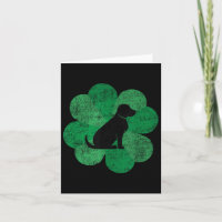 Svart lab St. Patricks Day Shirt - Retro Labrador