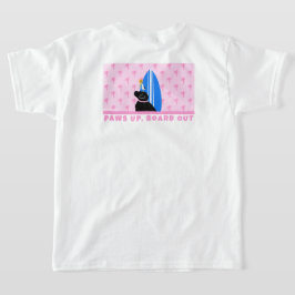 Svart lab Surfa Hund Rosa Girl Girl's T-Shirt
