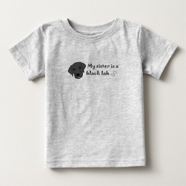 svart lab tee shirt (Framsida)