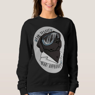 Svart lab testad t shirt