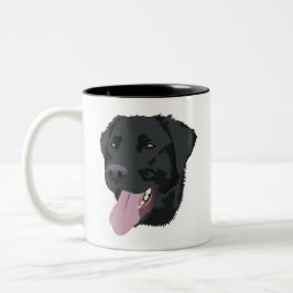 Svart lab Två-Tonad mugg