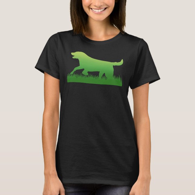 Svart lab utskrift för Labrador Retriever T Shirt (Framsida)