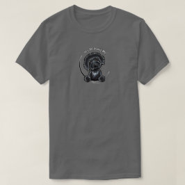 Svart labradodle allt om mig off-Leash Art™ T Shirt