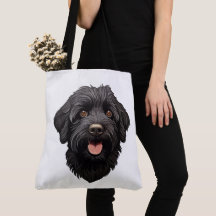 Svart Labradoodle Hund