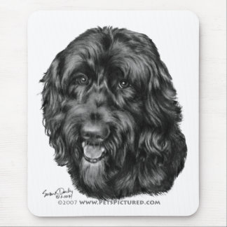 Svart Labradoodle Musmatta