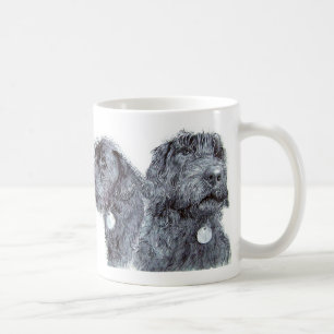 Svart Labradoodles mugg