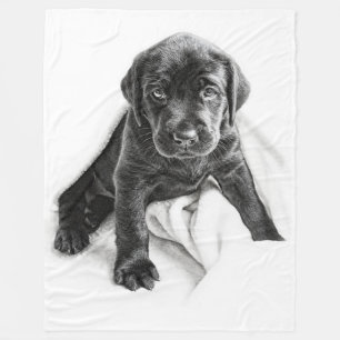 Svart Labrador filt