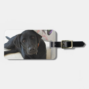 Svart Labrador för anpassade Retriever Bagagebricka