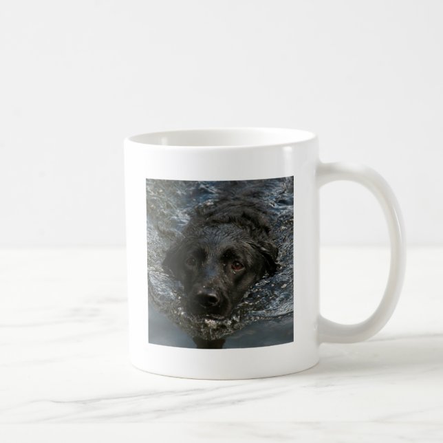 Svart Labrador för anpassade Retriever Kaffemugg (Höger)