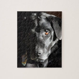 Svart Labrador för anpassade Retriever Pussel