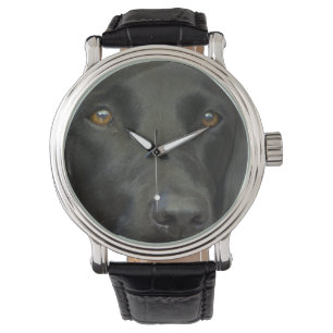 Svart Labrador hund Armbandsur