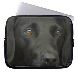 Svart Labrador hund Laptop Fodral
