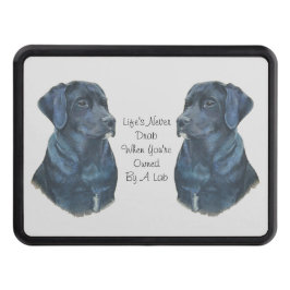 Svart labrador hund, porträtt bild dragkroksskydd