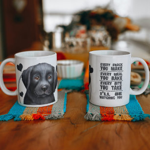 Svart Labrador-Hund varje gång du skapar Kaffemugg