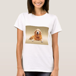 Svart Labrador Hund Vattenfärg Konst Målning Tee Shirt