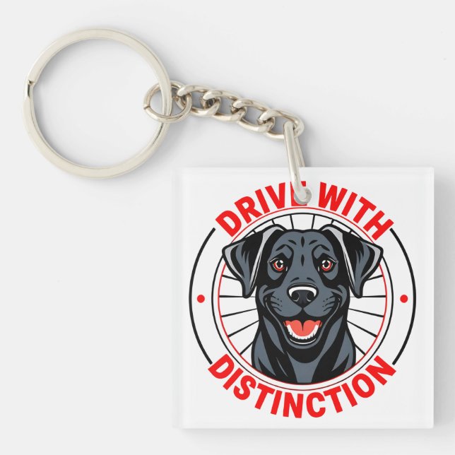 Svart Labrador-illustration med motiverande text (Framsidan)