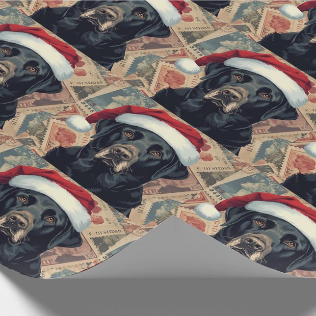 Svart labrador julklappspapper presentpapper (Skapare uppladdad)
