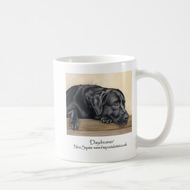 Svart labrador kaffemugg (Höger)