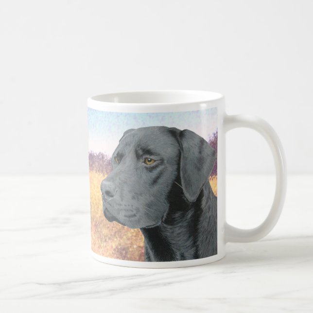 Svart Labrador Kaffemugg (Höger)