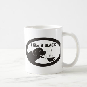 Svart Labrador kaffetema Kaffemugg