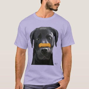 Svart labrador med ben på näsa 2 tröja