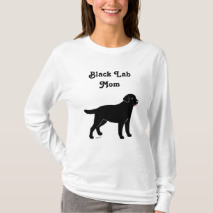 Svart Labrador med lite en tunga Tröja