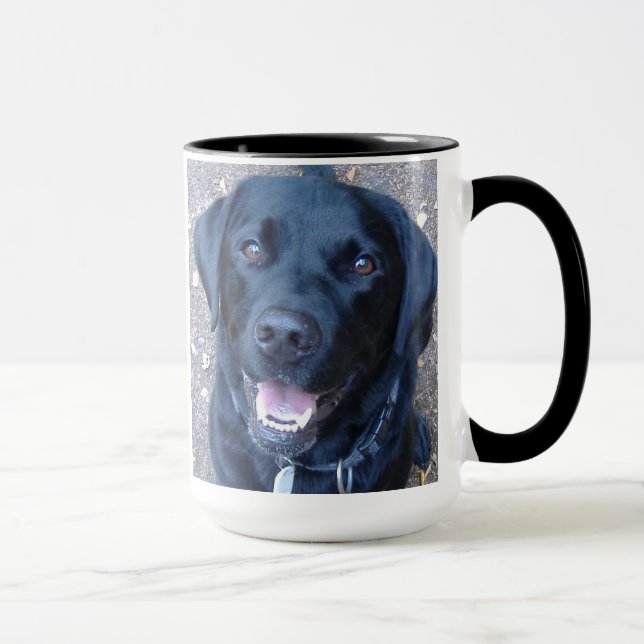 Svart Labrador mugg (Höger)