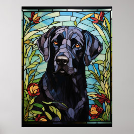 Svart Labrador Poster
