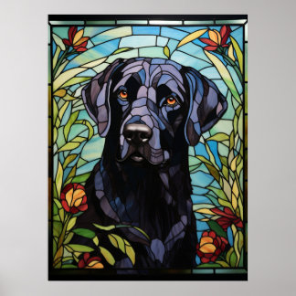 Svart Labrador Poster