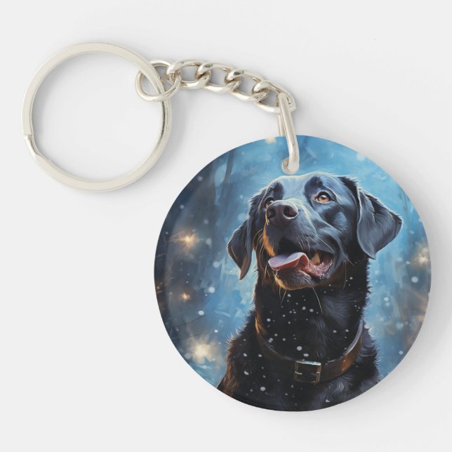 Svart Labrador Retriever (Framsidan)