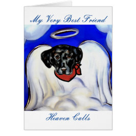 Svart Labrador Retriever Hälsningskort