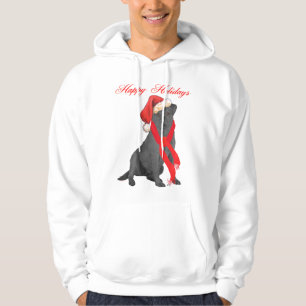 Svart Labrador Retriever Jul Sweatshirt
