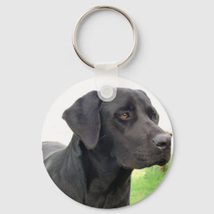 Svart Labrador Retriever Keychain Nyckelring
