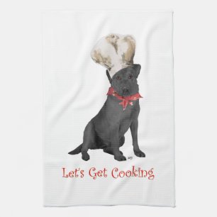 Svart Labrador Retriever Kock Kökshandduk