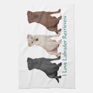 Svart Labrador Retriever Sjöman Kitch - Anpassad Kökshandduk